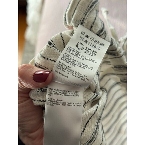 REFORMATION Olina Linen Pants in Elsie Stripe Size Small - Picture 9 of 9